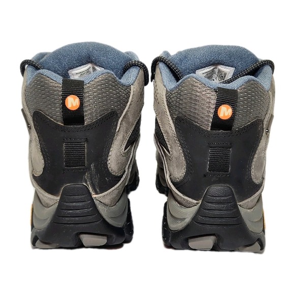 Merrell Moab 3 Mid Waterproof Womens 8.5 Gray J500162 Vibram Hiking - Picture 4 of 13